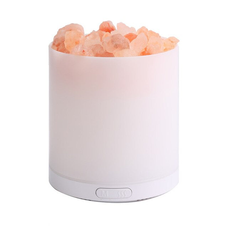 Crystal Salt Stone Aromatherapy Essential Oil Diffuser USB Air Humidifier with Colorful LED Lamp Negative Ion Aroma Diffuser